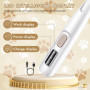 Mapille Tondeuse Chien Set, Tondeuse à Pattes de Chien avec Lumière LED Rechargeable par USB, Paw Trim Pro Étanche, Silencieuse 