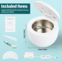 Nettoyeur Ultrasons 45kHz Nettoyeur Ultrason Appareil avec Lampe UV Nettoyeur Bijoux Ultrasonique Bac a Ultrasonic Cleaner Pour 