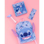 Disney Lilo and Stitch Sac à Dos pour Fille | Sac à Dos d'école avec Oreilles 3D et Bouteille d'eau | Sac à Dos pour la rentrée 