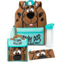 Scooby-Doo! 4 pièces sac à dos pour enfants | Filles Garçons Mystère Personnage Animé 3D Oreilles Sac à dos Sac à lunch Crayon É