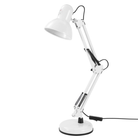 KATSU Lampe de bureau articulée LED lampe de table de chevet à bras articulé réglable, douille E27, pour bureau lecture travaux 