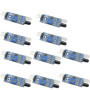 Aihasd 10 pièces LM393 Module de barrière infrarouge Obstacle Évitement Capteur de détection Reconnaissance de lignes noir et bl