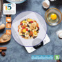 Haepi, Balance De Cuisine Electronique En Verre, Haute Capacité 15 kg/1g, Fonction Tare, Plateau Idéal Pâtisserie, Bol Inclus, P