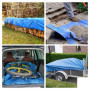 Perel Bâche, bâche imperméable, bache de Protection extérieur, hivernage, très résistante, 12 œillets, Angles renforcés, rectang