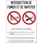 Autocollant Affichage Obligatoire - Sticker Adhésif Signalétique Laminé Plastifié Résistant à l'eau et aux UV - Interdiction Int