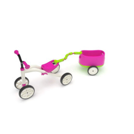 Chillafish Quadie Trailie: le porteur bebe 4 roues avec remorque détachable pour enfant de 1 à 3 ans, siège ajustable sans outil