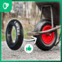 MOOVMOOV Chambres à air 4.80/4.00-8 Valve Coudée TR87 (x2) - Chambres à air de remplacement 400x100 pour Brouettes, Tracteurs To