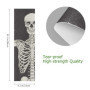 Mnsruu Squelette humain posant isolé Skateboard Grip Tape Feuille Scooter Deck Papier Sable 22,9 x 83,8 cm