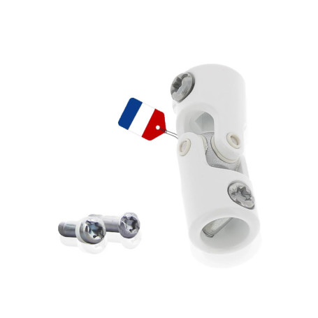 Genouillère d'entraînement F781E pour volet roulant – Joint de cardan ø12 mm M5 femelle – Rotule d’articulation en aluminium – A
