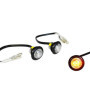 Alchemy Parts Petits clignotants LED pour motos - Mini micros à montage affleurant pour carénage ou carrosserie - Lumière orange