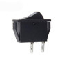 Interrupteur On/Off Voltury à bascule 2 broches 250 V 16 A 125 V 20 A 26 x 11 mm Rocker on Off Noir