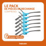 BAKUUM Lot de 6 brosses latérales pour Cecotec Conga Series 999 et 990 VITAL, 1090 et 1790 Pack de pièces et accessoires pour ro