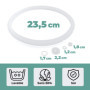 CECOPARTS - Accessoires pour Autocuiseurs, Caoutchouc de Silicone pour Autocuiseurs GM - Compatible avec les Séries B, C, D, E, 