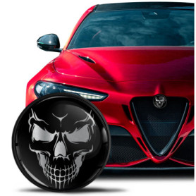 SkinoEu Compatible avec L'emblème Alfa Romeo pour Capot Avant, Emblème de Coffre Arrière 74 mm Giulietta 940 Mito 156 147 159 GT
