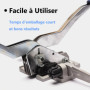 Machine à emballer de cerclage, sertisseur de tendeur multifonction portable efficace et Outil de cerclage 3 en 1 pour le cercla