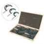 Jeanoko Micromètre Extérieur 4 Pièces 0‑100mm Micromètres Extérieurs Métriques Jauge D'épaisseur étriers de Mesure avec étui