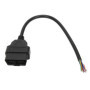 Câble ABS 16Pin OBD2, Adaptateur de Prise OBD2 16Pin Connecteur de Câble Mâle Raccord D'outil de Diagnostic pour ELM327 Extensio