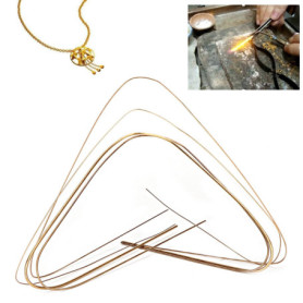 Fil de soudure en or facile à utiliser 4 pièces, grandes baguettes de soudage pour la fabrication de bijoux