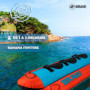 BRAVE SPORTS Flotteur gonflable banane pour sports nautiques - Tubes remorquables, remorques gonflables, gonflables remorquables