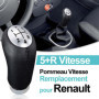 Spurtar Pommeau de Vitesse Clio 3 Levier de Vitesse pour Renault Clio III 2005-09, Megane 2 Laguna 2 2003-09, Clio 4 2012-19 Noi