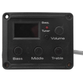 Ukulélé 3 Bandes EQ amplificateur égaliseur préampli Micro avec écran LCD Récupérer