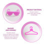 HDGSAFD Mini Cintres en Plastique 60 Pièces Et 2 Mini Lunettes, Accessoires pour Maison De Poupée, Cintres pour Vêtements De Pou