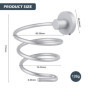 Porte Sèche Cheveux Support,Porte Sèche Cheveux Forme de Spirale,Support sèche Cheveux,Mural en Aluminium Support de Câble pour 