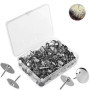 500 Pcs cersaty® Puntine da Disegno 10mm Argento Thumb Tacks per Ufficio o fai da Te, Con Scatola