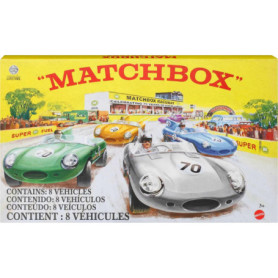 Matchbox Coffret Premium 8 Voitures en Métal Échelle 1/64-Anniversaire, avec Décorations De Qualité Supérieure, 1 Véhicule Exclu