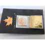 SIM GOLD LEAF Lot de 50 Feuilles d'or 45 mm X 45 mm 24 carats sur Base