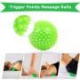 Boule de massage,Balle de massage,rouleau masseur, balle lisse lacrosse et balles à picots - Réflexologie Acupression, Fascite p