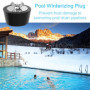 Bouchon d'hiver pour Piscine, 2Pcs Bouchons d'hiver en Caoutchouc Empêchent le Tuyau de Vidange d'être Endommagé par le Gel, Bou