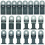 20 x TopsTools UNK20 Mix Lames Compatible avec Bosch Fein (Non-StarLock) Makita Milwaukee Einhell Ergotools Hitachi Parkside Ryo