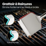 Brosse Barbecue 3-en-1 | Brosse Grille Barbecue avec Grattoir et Éponge Résistante à la Chaleur | Brosse Nettoyage Barbecue pour