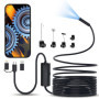 iWarmbase Endoscopique Caméra d'inspection de Serpent 1080P, 3 en 1 USB Camera Endoscopique, Type C de portée avec 8 lumières LE