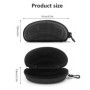 NEUSID Lot de 3 étuis rigides pour lunettes de soleil - Avec clip de ceinture - Grand - Noir - Organiseur portable - Avec fermet