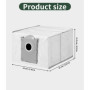 Lot de 12 Sacs à Poussière pour Aspirateur ECOVACS DEEBOT X9 PRO OMNI / T50 Max / T50 Pro / T50 Omni / T50 Pro Omni / T50 Max Pr