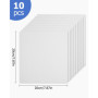 Toile Peinture 20x20cm(10 pièces),3 mm d'épaisseur,Toiles en Coton pour Tableau Peinture, pour Enfants, Débutants et Artistes
