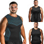 Odoland Débardeur de Compression Homme Lot de 3 Maillot de Corps Gainant Ventre Plat Homme Shirt