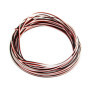 OliYin 50 Feet 26AWG Servo Cable 3p Line for Futaba JR RC Servo Hobby Model Aircraft Model Wiring 30 corex0.08mm