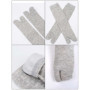 SATINIOR 6 Paires Unisexe Tabi Chaussettes Flip Flop Geta Chaussettes en Coton Chaussettes Tabi Split Toe Élastique pour Les Fem