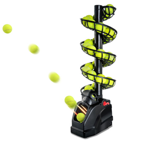 Lanceur De Balle Tennis (Peut contenir 30 Balls),Machine De Tennis adapté aux débutants/entraîneurs,Tous Niveaux&âges,Disponible