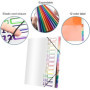 Delamiya Porte-documents A4, portable, avec 12 compartiments, en plastique polypropylène, avec élastique, étanche, pour l'école,