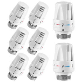 Robinet Thermostatique Radiateur Thermostat Tête: Mitening 8 Pièces Tête Thermostatique Radiateur, Thermostat Radiateur, Robinet