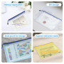 Set 15 pochette plastique A4, A5, A6 zippées étanches – Pochette rangement papier, pochette plastique zippée, porte document, ra