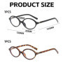 HDGSAFD Lunettes Ovales Anti-Lumière Bleue Pour Femmes, 2 Pièces, Lunettes De Lecture Rétro À La Mode, Accessoires De Protection