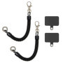 CVDYWDJIE 2 Cordons À Ressort pour Téléphone Portable Et 2 Coussinets Arrière, Corde Anti-Perte pour Téléphone Portable, Cordon 