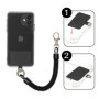 CVDYWDJIE 2 Cordons À Ressort pour Téléphone Portable Et 2 Coussinets Arrière, Corde Anti-Perte pour Téléphone Portable, Cordon 