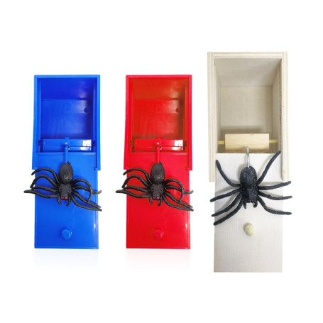 GTYHH Boîte D'Araignée 3 Pièces, Boîte De Farces D'Araignée Effrayante, Accessoires De Farces pour Adultes, Petite Boîte Amusant