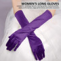 JTMKYO 1 paire de gants longs coudières pour femme, pour les soirées d'opéra, 55 cm, en satin, pour les spectacles de mariage et